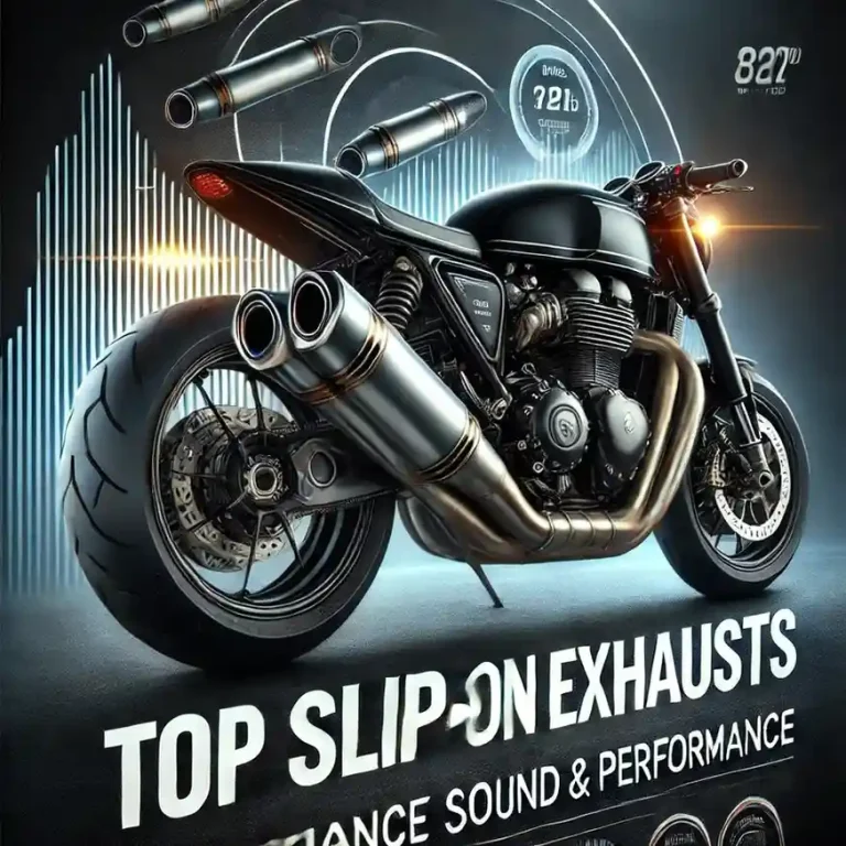 DALLE2024-10-29092711-CreateadynamicimagetitledTopSlip-OnExhaustsforMotorcycles_EnhanceSoundPerformanceTheimageshouldfeatureasleekmotorcycleexhaust